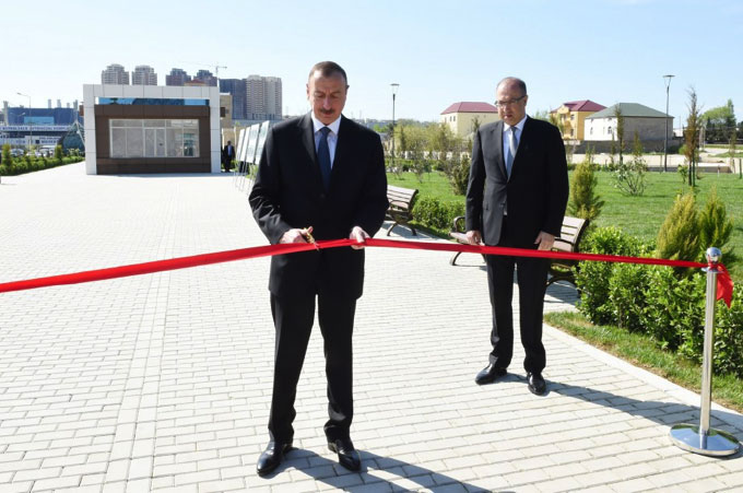 The opening ceremony of Baku Metro Purple Line with participation of Azerbaijan Republic President Ilham Aliyev