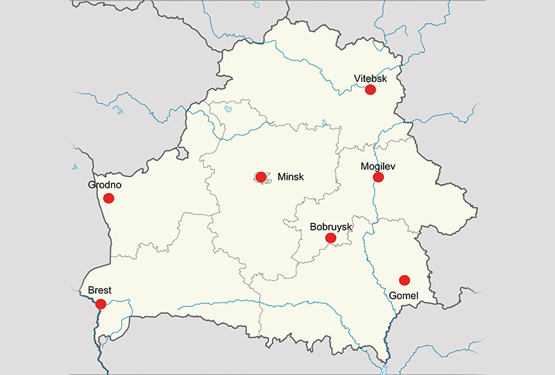 Беларусь на карте. Могилев на карте Белоруссии. Минск на карте Белоруссии. Бобруйск на карте Белоруссии. Гродно на карте Белоруссии.